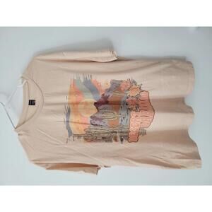 Oversized Vintage Desert Dreams Graphic Tee - SHEIN